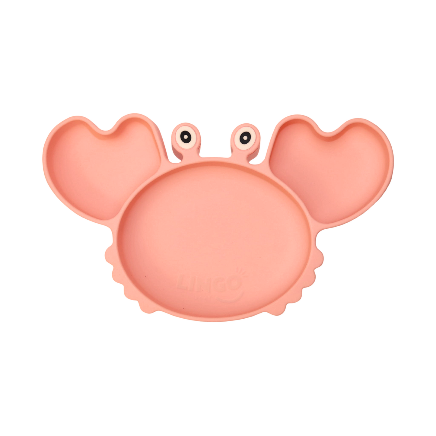 Plato divisiones crab | Coral Pink