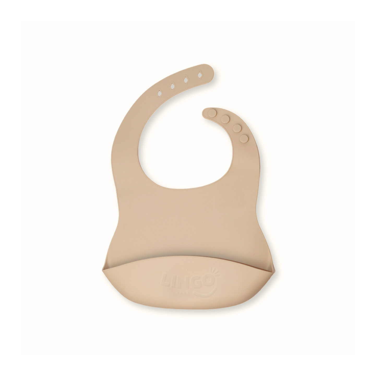 Babero de silicon | Beige