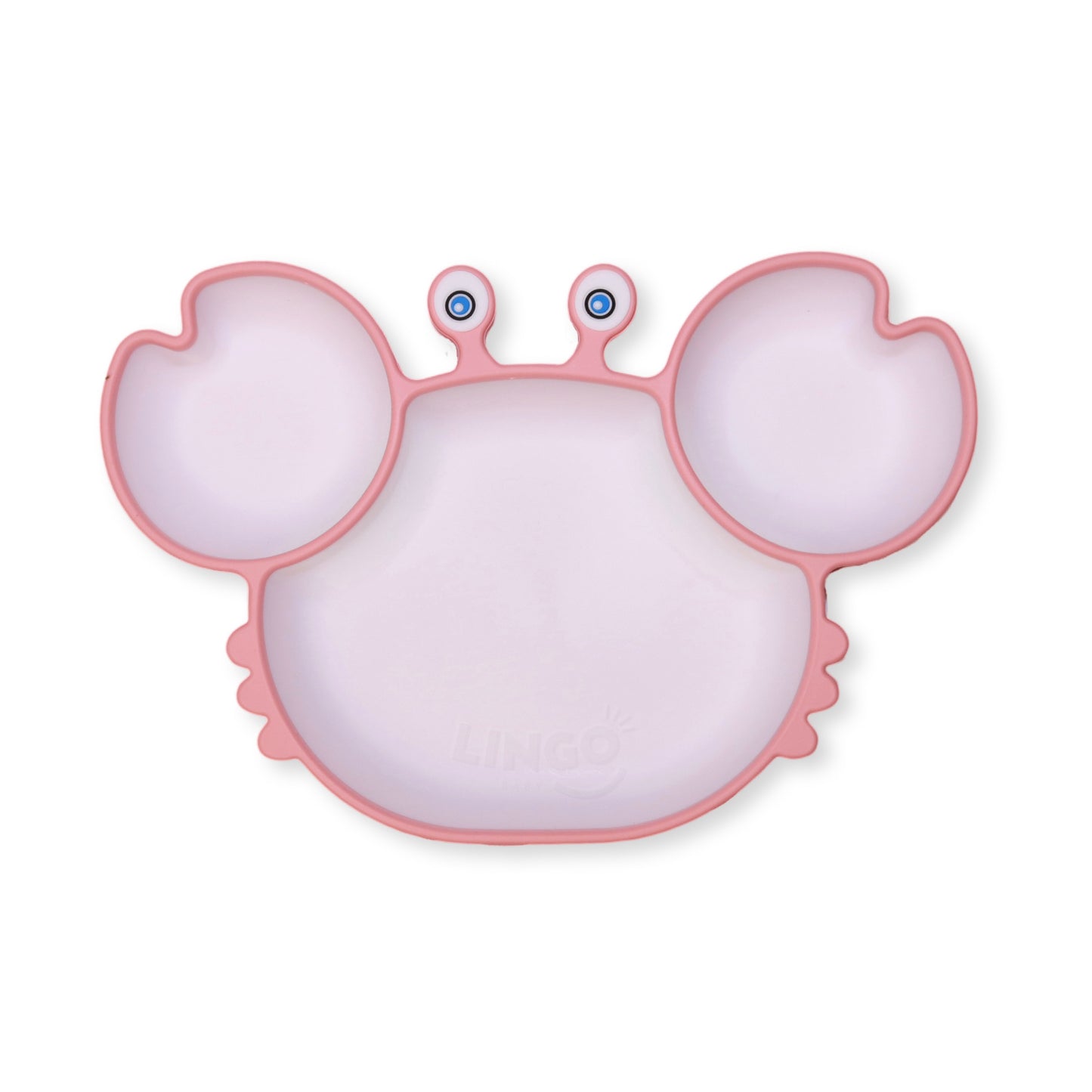 Plato divisiones crab | Coral pink