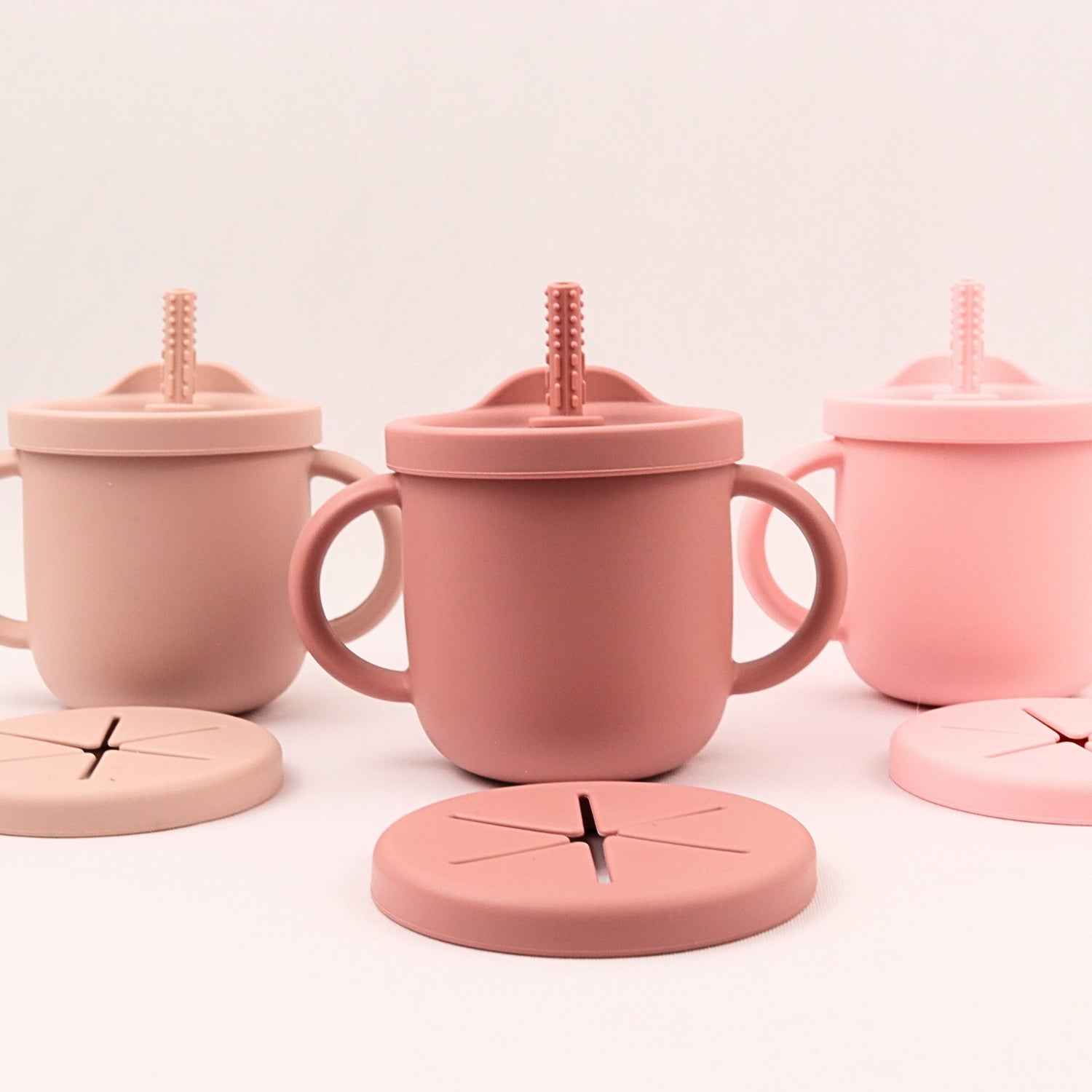 Vaso 3 en 1 snack + popote