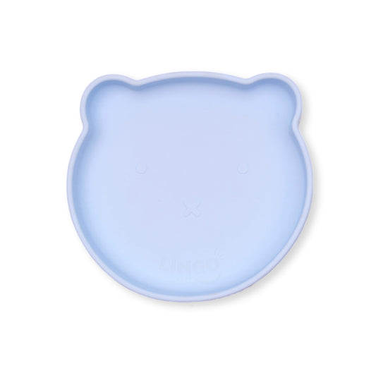 Plato liso little bear | Baby blue