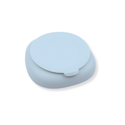 Plato liso square | Blue ice