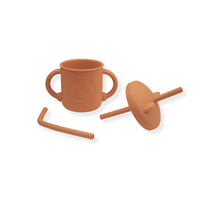 Vaso con popote little bear | Rust