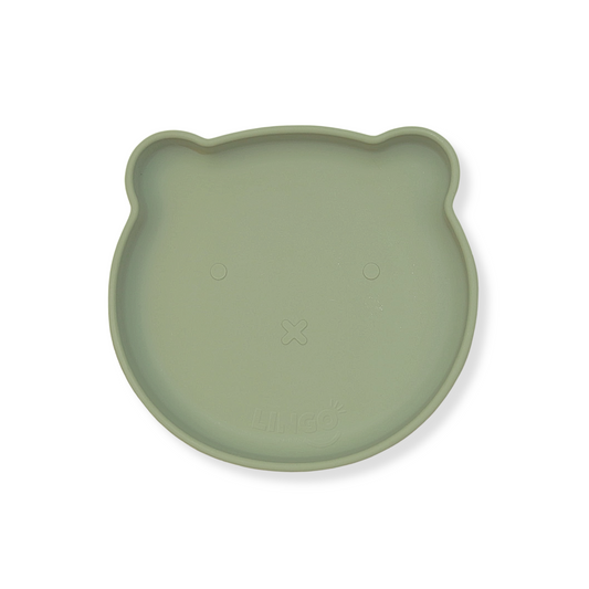 Plato liso little bear | Olive