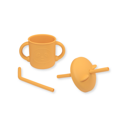 Vaso con popote little bear | Mustard