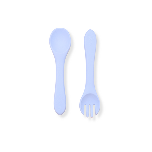 Par de cubiertos liso | Baby blue