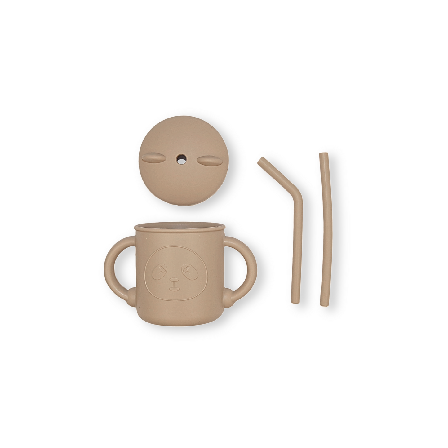 Vaso con popote little bear | Capuccino