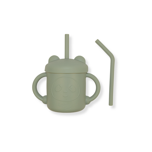 Vaso con popote little bear | Olive