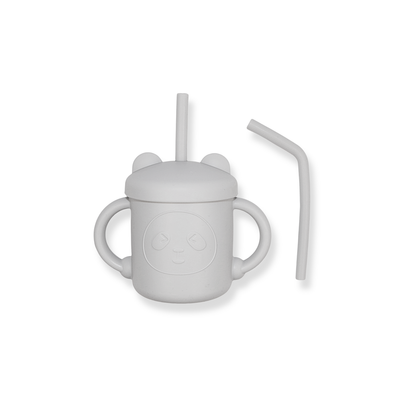 Vaso con popote little bear | Light grey