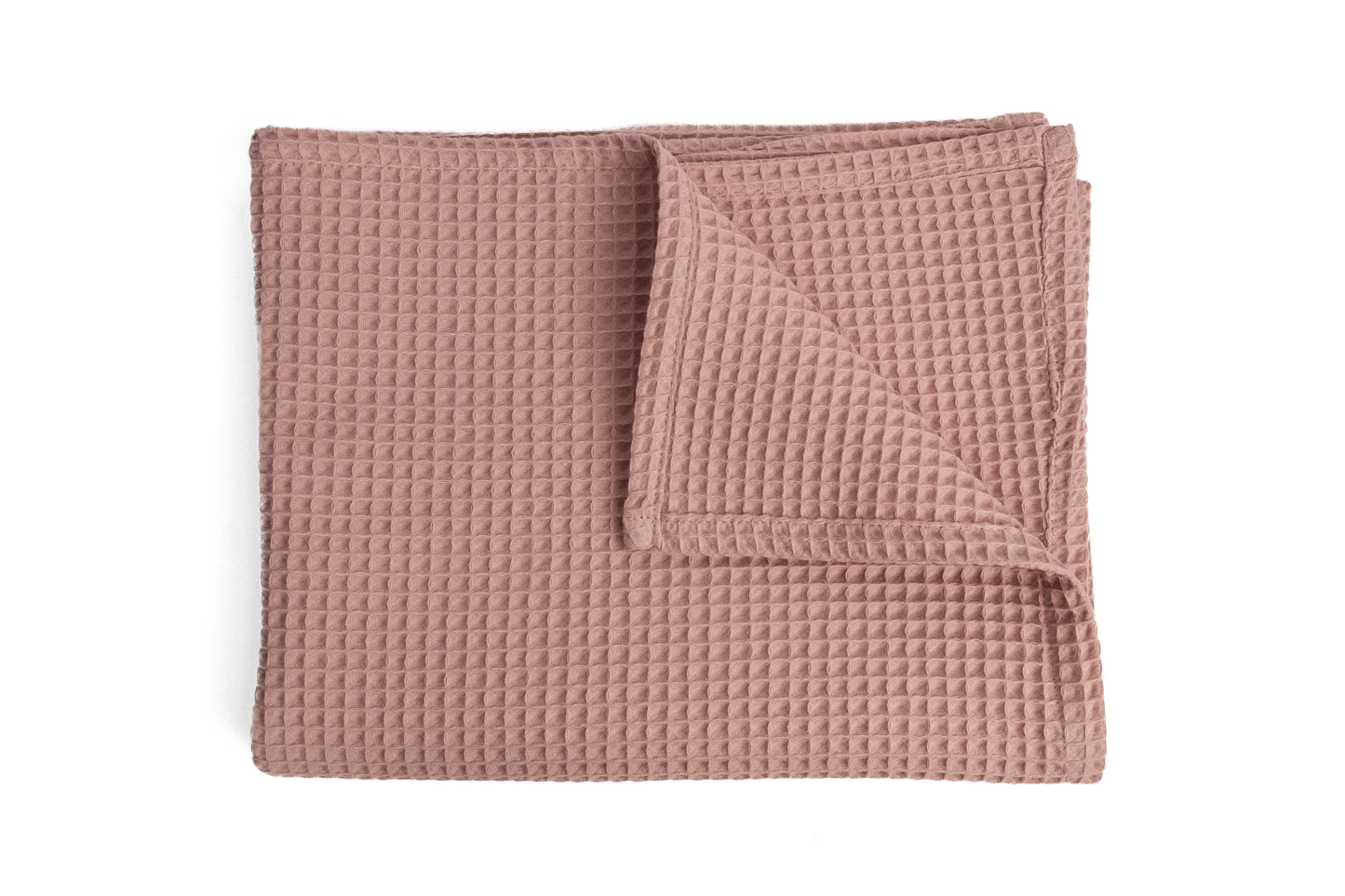 Mantita waffle | Dusty rose